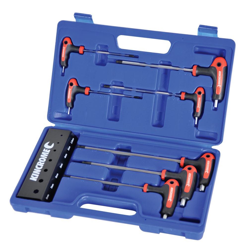 KINCROME HEX KEY SET T HANDLE 7PC AF